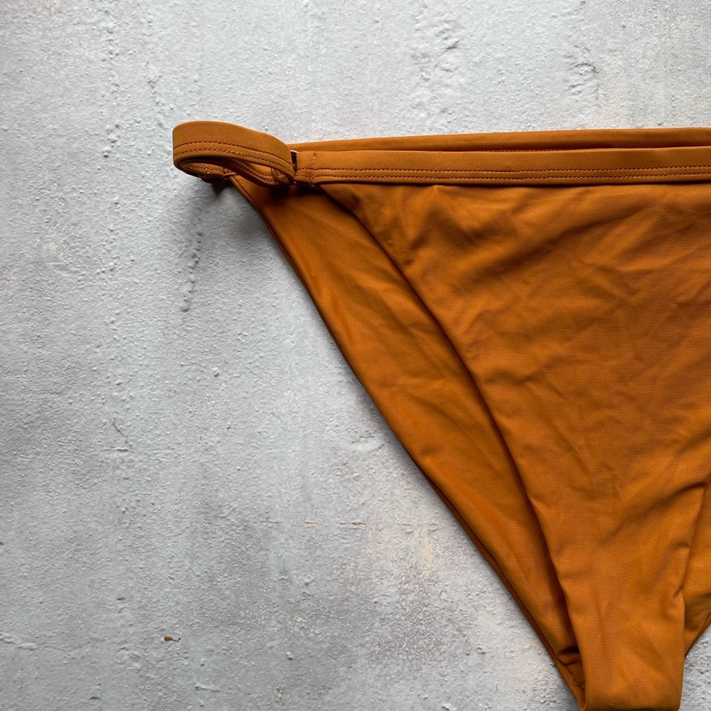 RVCA Mid Rise Medium Coverage Rust Bikini Bottom - Picture 5 of 6